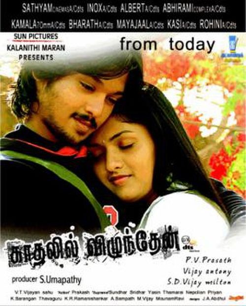 Kadhalil Vizhunthen (2008) Movie Poster